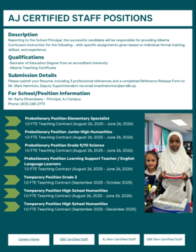 AJ Staff Positions